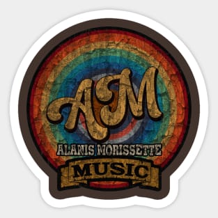 Alanis Morissette Design on tshirt (vintage) Sticker